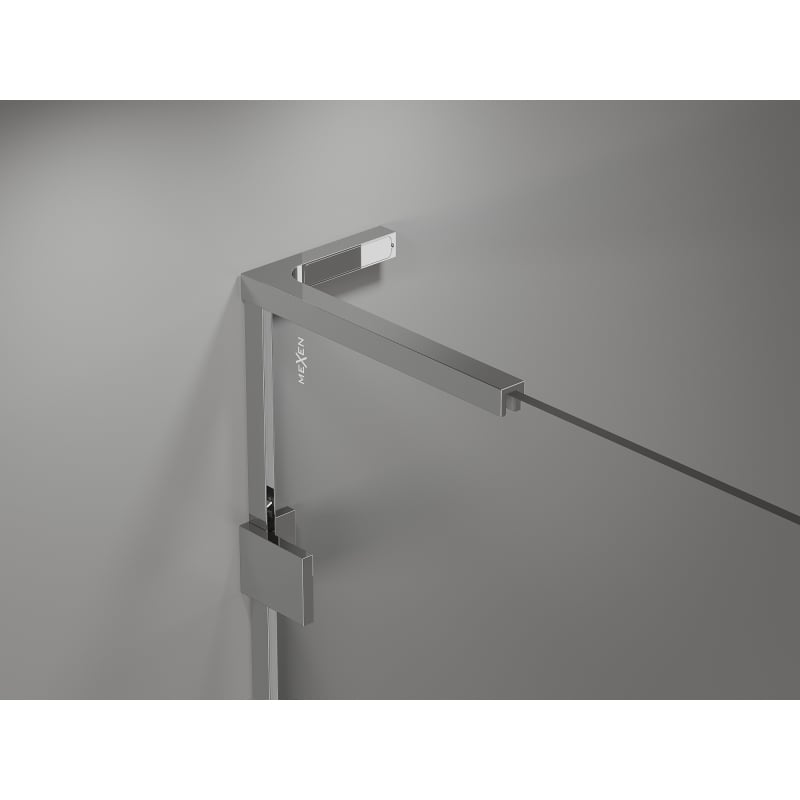 Mexen Lunar L Duo kabina prysznicowa uchylna 120 x 120 cm, transparent, chrom - 834L-120L-120P-01-00