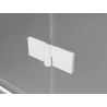 Mexen Lunar Duo kabina prysznicowa uchylna 95 x 95 cm, transparent, biała - 834-095L-095P-20-00