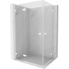 Mexen Lunar Duo kabina prysznicowa uchylna lewa 100 x 75 cm, transparent, biała - 834-100L-075P-20-00