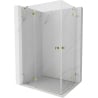 Mexen Lunar Duo kabina prysznicowa uchylna lewa 85 x 75 cm, transparent, złota - 834-085L-075P-50-00