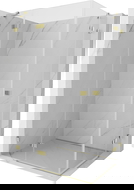 Mexen Lunar Duo kabina prysznicowa uchylna lewa 90 x 80 cm, transparent, złota - 834-090L-080P-50-00