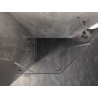 Mexen Lunar kabina prysznicowa pięciokątna uchylna lewa 90 x 80 cm, transparent, nikiel szczotkowany - 831-090L-080P-97-00-L