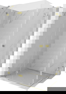 Mexen Lunar Duo kabina prysznicowa uchylna lewa 120 x 90 cm, transparent, złota - 834-120L-090P-50-00