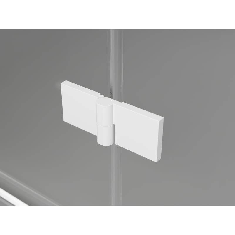 Mexen Lunar kabina prysznicowa pięciokątna uchylna prawa 80 x 90 cm, transparent, biała - 831-080P-090L-20-00-P