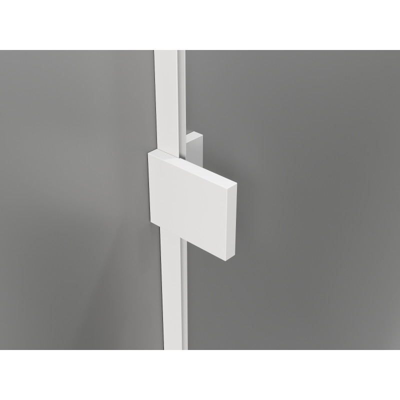 Mexen Lunar kabina prysznicowa pięciokątna uchylna prawa 80 x 100 cm, transparent, biała - 831-080P-100L-20-00-P