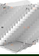 Mexen Lunar Duo kabina prysznicowa uchylna lewa 85 x 75 cm, transparent, różowe złoto - 834-085L-075P-60-00