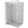 Mexen Lunar L Duo kabina prysznicowa uchylna 80 x 70 cm, transparent, biała - 834L-080L-070P-20-00