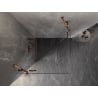 Mexen Lunar Duo kabina prysznicowa uchylna 105 x 105 cm, transparent, różowe złoto - 834-105L-105P-60-00
