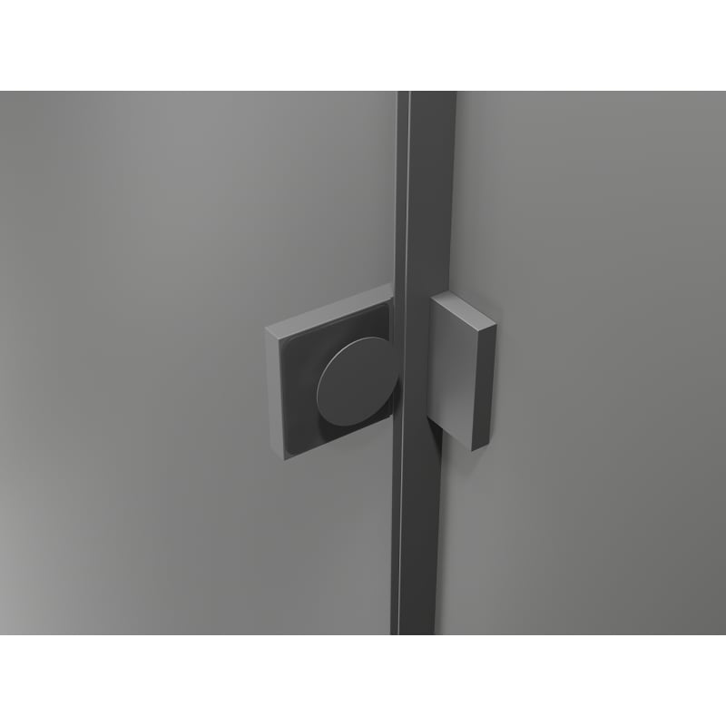 Mexen Lunar kabina prysznicowa pięciokątna uchylna prawa 80 x 80 cm, transparent, gun metal - 831-080P-080L-95-00-P