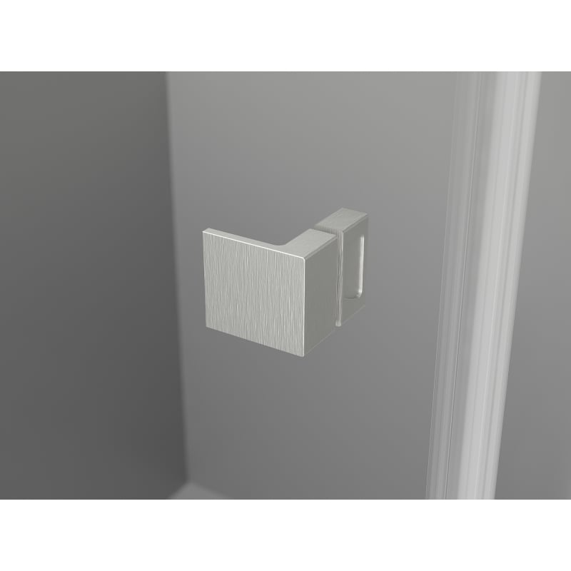 Mexen Lunar kabina prysznicowa pięciokątna uchylna prawa 100 x 80 cm, transparent, nikiel szczotkowany - 831-100P-080L-97-00-P