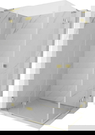 Mexen Lunar L Duo kabina prysznicowa uchylna lewa 95 x 85 cm, transparent, złota - 834L-095L-085P-50-00