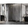 Mexen Lunar L Duo kabina prysznicowa uchylna lewa 95 x 85 cm, transparent, złota - 834L-095L-085P-50-00