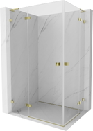 Mexen Lunar L Duo kabina prysznicowa uchylna lewa 120 x 95 cm, transparent, złota - 834L-120L-095P-50-00