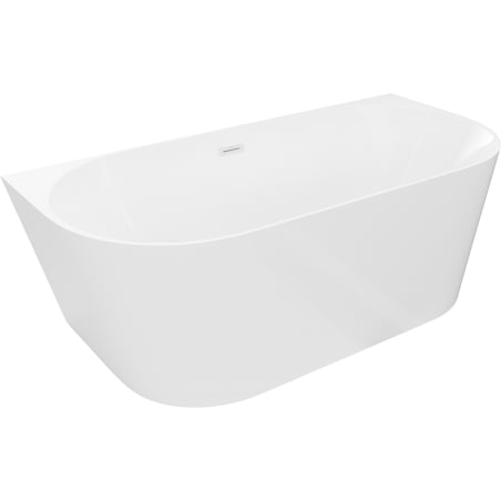 Mexen Oval Slim wanna wolnostojąca przyścienna 170 x 80 cm, biała, przelew biały - 52661708000-20