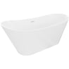Mexen Dora wanna wolnostojąca 150 x 75 cm, biała, przelew biały - 52071507500-20