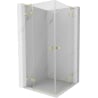 Mexen Lunar L Duo kabina prysznicowa uchylna 85 x 85 cm, transparent, złota szczotkowana - 834L-085L-085P-55-00