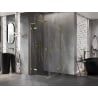 Mexen Lunar L Duo kabina prysznicowa uchylna 85 x 85 cm, transparent, złota szczotkowana - 834L-085L-085P-55-00