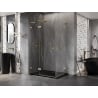 Mexen Lunar L Duo kabina prysznicowa uchylna lewa 100 x 95 cm, transparent, złota szczotkowana - 834L-100L-095P-55-00