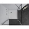 Mexen Pretoria kabina prysznicowa uchylna 70 x 70 cm, transparent, chrom + brodzik Flat - 852-070-070-01-00-4010