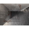 Mexen Lunar L Duo kabina prysznicowa uchylna 75 x 75 cm, transparent, różowe złoto - 834L-075L-075P-60-00