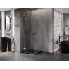 Mexen Lunar L Duo kabina prysznicowa uchylna 95 x 95 cm, transparent, różowe złoto - 834L-095L-095P-60-00