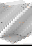 Mexen Lunar Duo kabina prysznicowa uchylna lewa 95 x 70 cm, transparent, miedź szczotkowana - 834-095L-070P-65-00