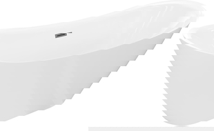 Mexen Lotos wanna wolnostojąca 180 x 75 cm, biała, przelew gun metal - 52051807700-95