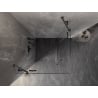 Mexen Lunar Duo kabina prysznicowa uchylna 75 x 75 cm, transparent, gun gray szczotkowany - 834-075L-075P-66-00