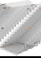 Mexen Lunar L Duo kabina prysznicowa uchylna lewa 120 x 105 cm, transparent, różowe złoto - 834L-120L-105P-60-00