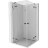Mexen Lunar Duo kabina prysznicowa uchylna 85 x 85 cm, transparent, gun gray szczotkowany - 834-085L-085P-66-00