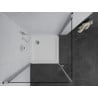 Mexen Pretoria Duo kabina prysznicowa uchylna 80 x 80 cm, transparent, chrom + brodzik Flat - 852-080-080-01-02-4010