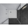 Mexen Pretoria Duo kabina prysznicowa uchylna 90 x 90 cm, transparent, chrom + brodzik Flat - 852-090-090-01-02-4010
