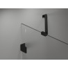 Mexen Lunar Duo kabina prysznicowa uchylna lewa 80 x 75 cm, transparent, czarna - 834-080L-075P-70-00