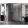Mexen Lunar Duo kabina prysznicowa uchylna lewa 85 x 70 cm, transparent, czarna - 834-085L-070P-70-00
