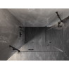 Mexen Lunar Duo kabina prysznicowa uchylna lewa 85 x 75 cm, transparent, czarna - 834-085L-075P-70-00