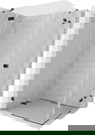 Mexen Lunar Duo kabina prysznicowa uchylna lewa 95 x 70 cm, transparent, czarna - 834-095L-070P-70-00