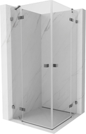 Mexen Lunar Duo kabina prysznicowa uchylna 75 x 75 cm, transparent, gun metal - 834-075L-075P-95-00
