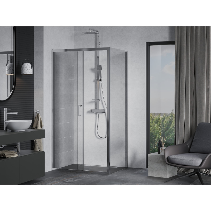 Mexen Apia kabina prysznicowa rozsuwana 115 x 70 cm, transparent, chrom - 840-115-070-01-00