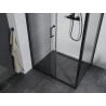 Mexen Apia kabina prysznicowa rozsuwana 100 x 90 cm, transparent, czarna - 840-100-090-70-00