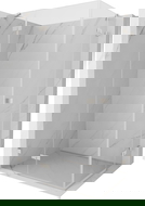 Mexen Lunar Duo kabina prysznicowa uchylna lewa 100 x 80 cm, transparent, nikiel szczotkowany - 834-100L-080P-97-00