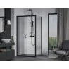 Mexen Apia kabina prysznicowa rozsuwana 125 x 90 cm, transparent, czarna - 840-125-090-70-00