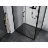 Mexen Apia kabina prysznicowa rozsuwana 130 x 70 cm, transparent, czarna - 840-130-070-70-00