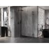 Mexen Lunar L Duo kabina prysznicowa uchylna lewa 115 x 105 cm, transparent, gun gray szczotkowany - 834L-115L-105P-66-00