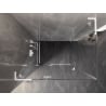 Mexen Lunar L kabina prysznicowa uchylna lewa 85 x 80 cm, transparent, biała - 834L-085-080-20-00-L