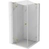 Mexen Lunar L kabina prysznicowa uchylna lewa 70 x 70 cm, transparent, złota - 834L-070-070-50-00-L
