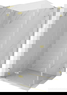 Mexen Lunar L kabina prysznicowa uchylna lewa 100 x 70 cm, transparent, złota szczotkowana - 834L-100-070-55-00-L