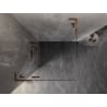 Mexen Lunar L kabina prysznicowa uchylna lewa 70 x 70 cm, transparent, różowe złoto - 834L-070-070-60-00-L