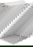 Mexen Lunar L kabina prysznicowa uchylna lewa 85 x 80 cm, transparent, różowe złoto - 834L-085-080-60-00-L