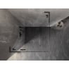 Mexen Lunar L kabina prysznicowa uchylna lewa 90 x 90 cm, transparent, gun gray szczotkowany - 834L-090-090-66-00-L