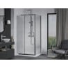 Mexen Apia kabina prysznicowa rozsuwana 120 x 80 cm, transparent, chrom + brodzik Flat - 840-120-080-01-00-4010